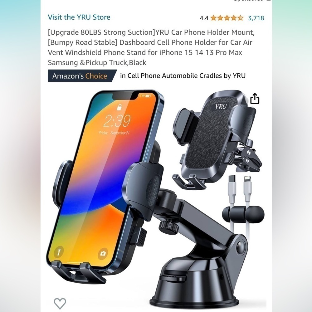 YRU Car Phone Holder - Picture 6 of 6